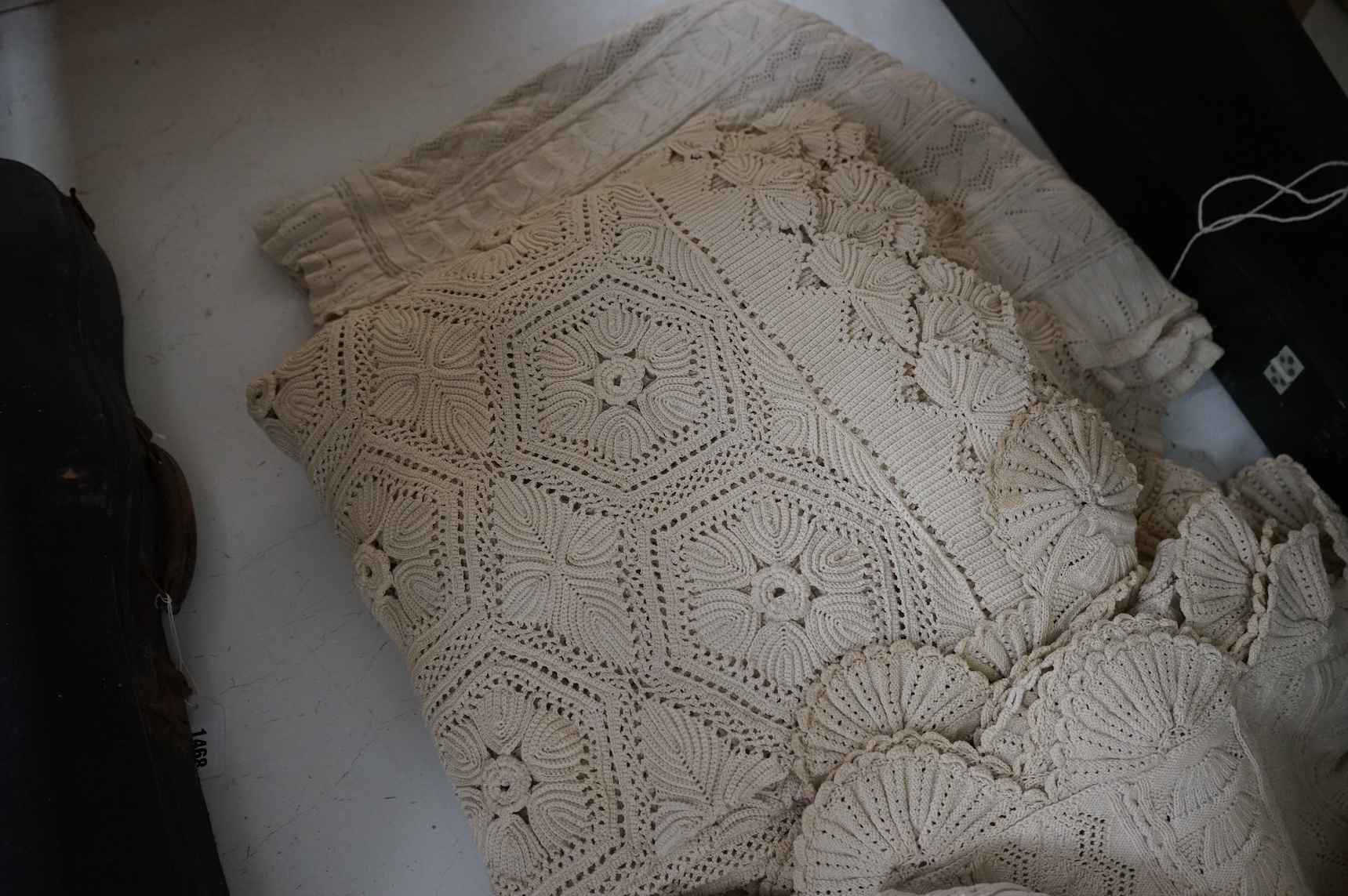 Three crochet bed covers